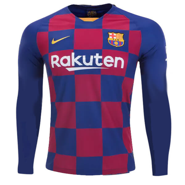 maillot foot manches longues Barcelona 2020 domicile
